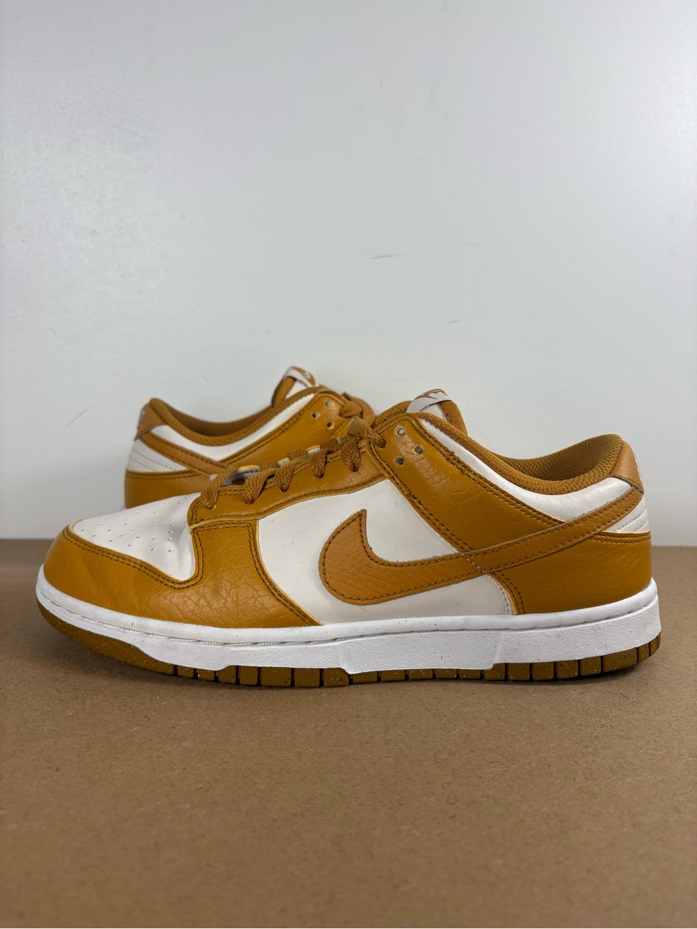 Nike Dunk Low Next Nature Phantom Gold Suede Women’s 8 DN1431-001 (A2) - Picture 4 of 8